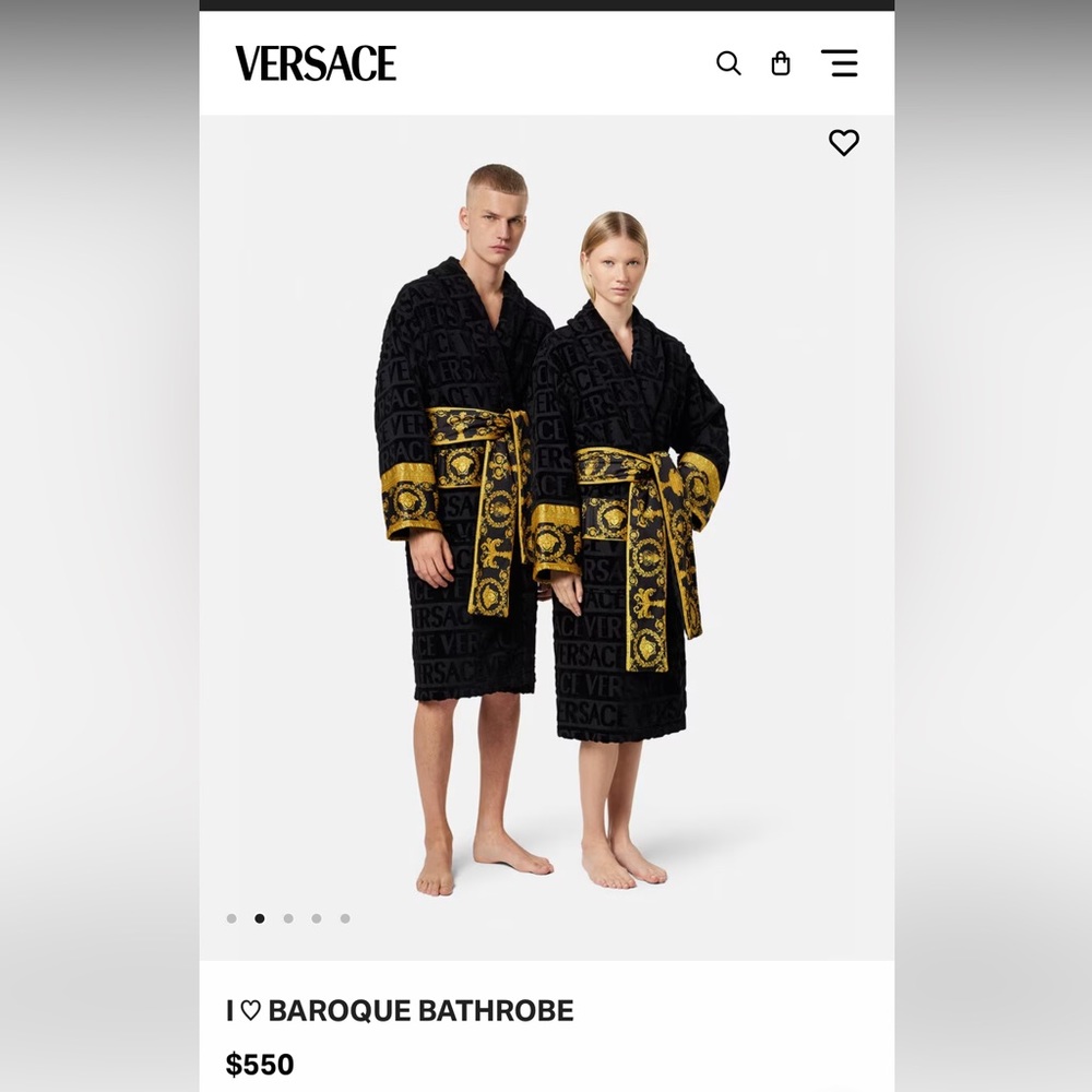 Brand new Versace long Robe size S